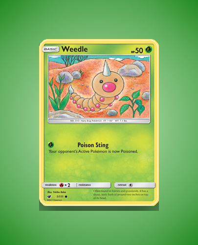 Collector’s Guide: Weedle (Crimson Invasion #1)