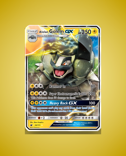 Collector’s Guide: Alolan Golem-GX (Crimson Invasion #34)