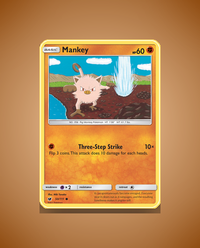 Collector’s Guide: Mankey (Crimson Invasion #50)