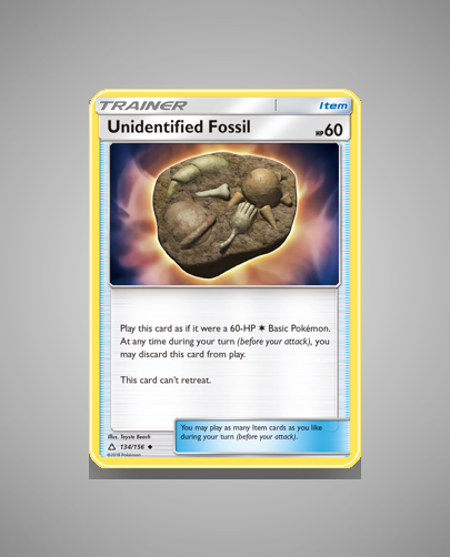 Collector’s Guide: Unidentified Fossil (Ultra Prism #134)