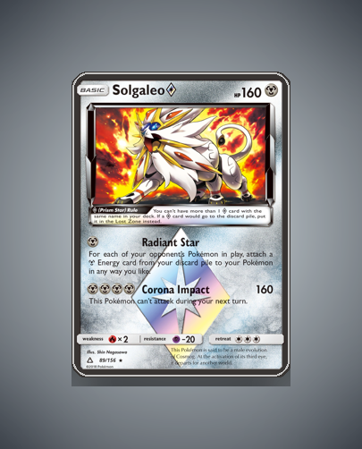 Collector’s Guide: Solgaleo ◇ (Ultra Prism #89)