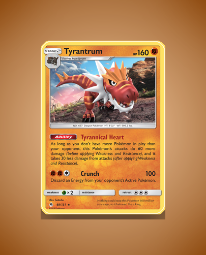 Collector’s Guide: Tyrantrum (Forbidden Light #69)
