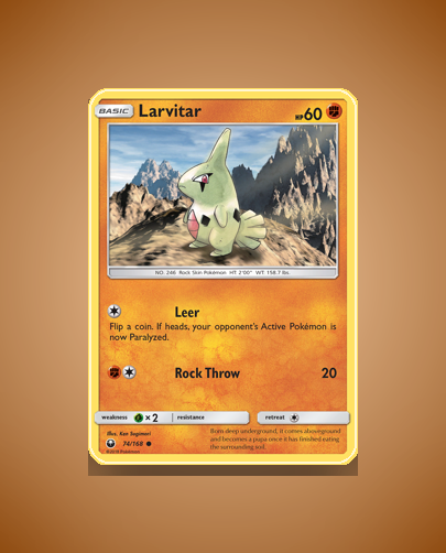 Collector’s Guide: Larvitar (Celestial Storm #74)