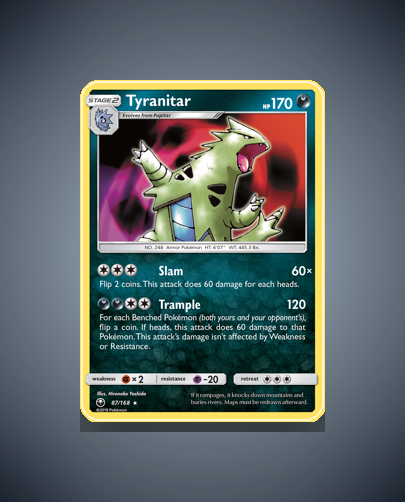 Collector’s Guide: Tyranitar (Celestial Storm #87)