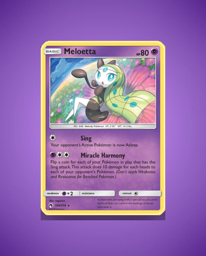Collector’s Guide: Meloetta (Lost Thunder #104)