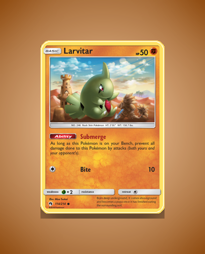 Collector’s Guide: Larvitar (Lost Thunder #114)