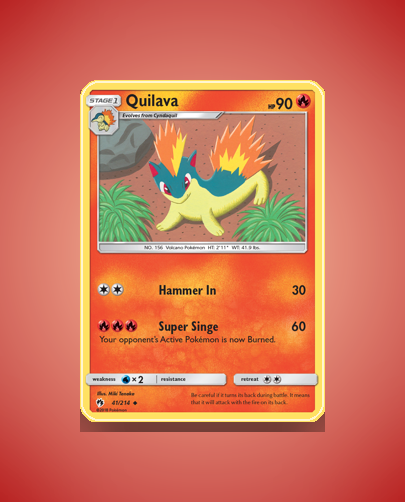 Collector’s Guide: Quilava (Lost Thunder #41)