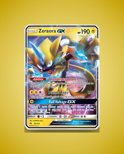 Collector’s Guide: Zeraora-GX (Lost Thunder #86)
