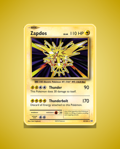 Collector’s Guide: Zapdos (Evolutions #42)