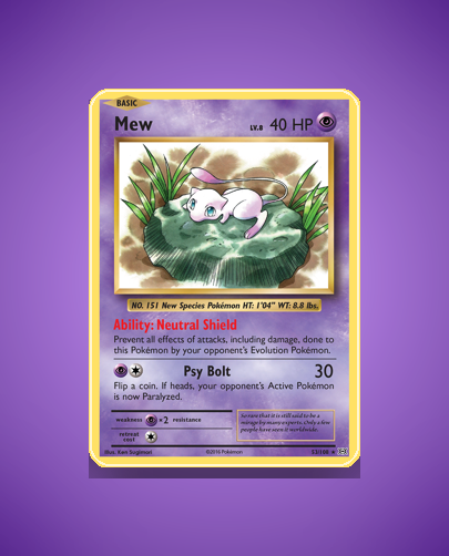 Collector’s Guide: Mew (Evolutions #53)