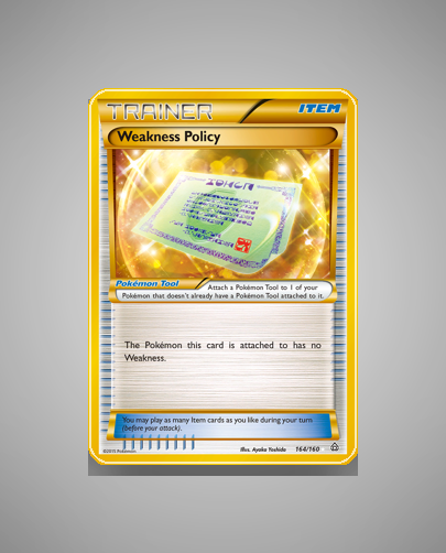 Collector’s Guide: Weakness Policy (Primal Clash #164)