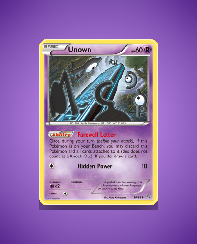 Collector’s Guide: Unown (Ancient Origins #30)